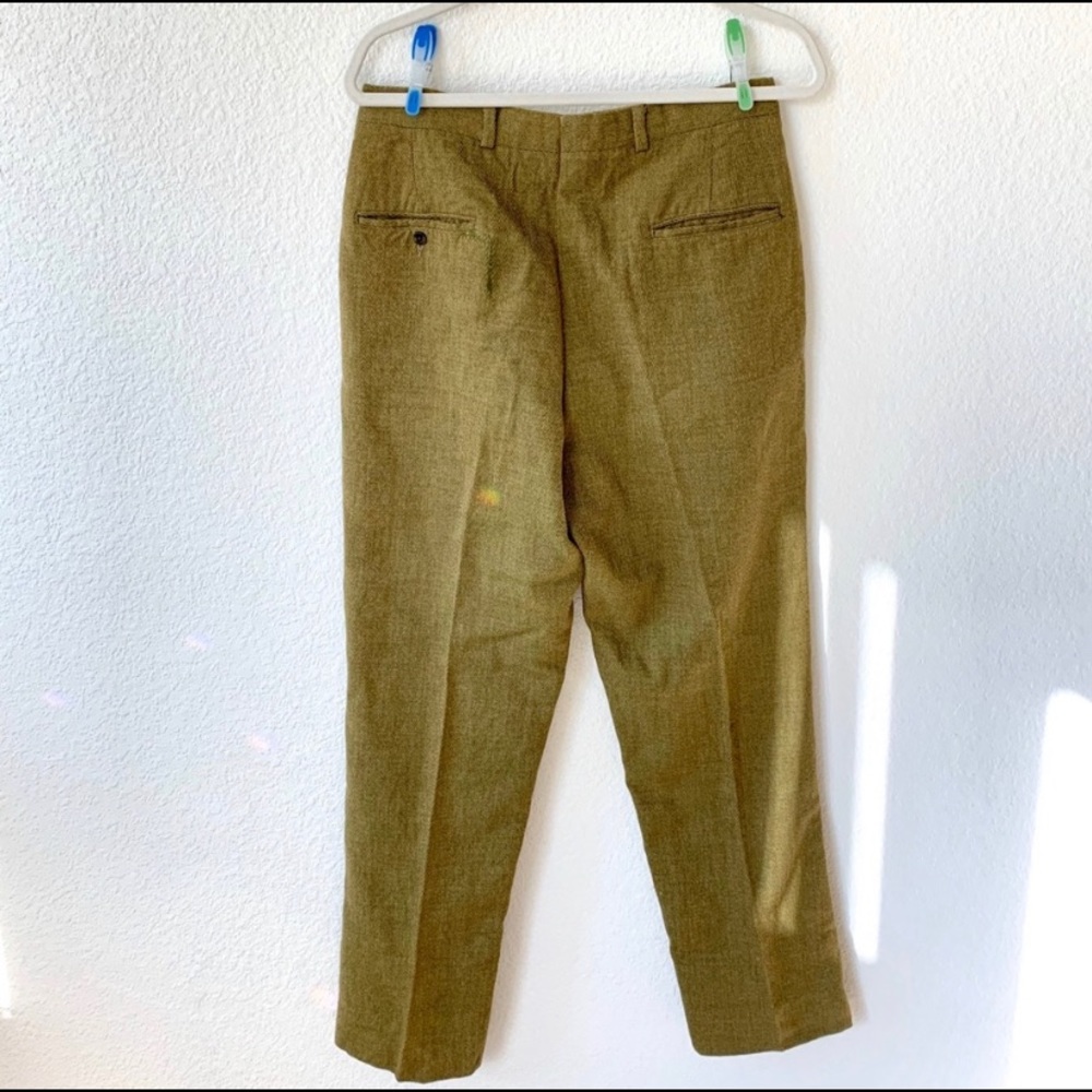 SALE Vintage 1960s Magee’s Olive Tweed Slacks - Picture 7 of 11